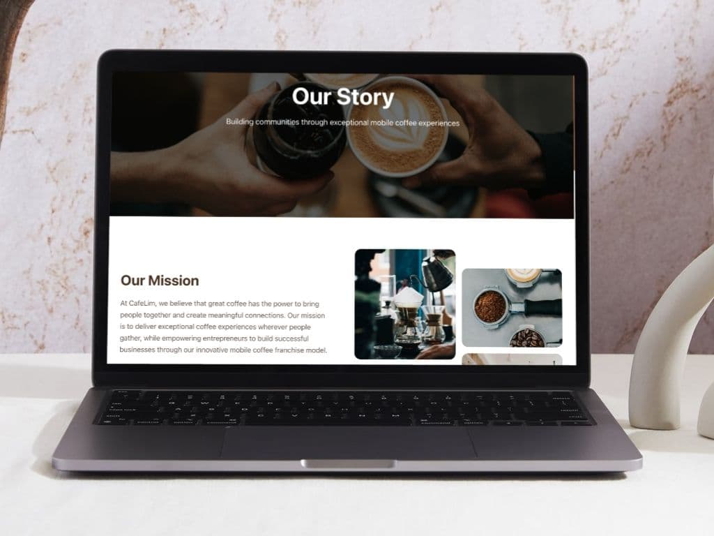 Cafe Lim Website - Image 2